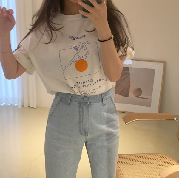 [봄신상] 클링 반팔 티셔츠 t (2color)