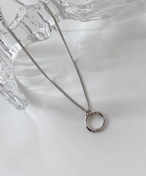 심플 링 펜던트 목걸이 necklace (2color)
