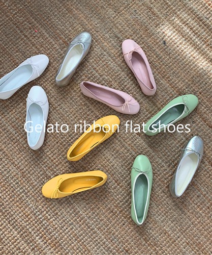 젤라또 리본 플랫슈즈 shoes (5color)