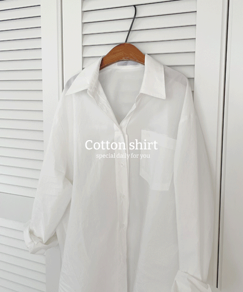 코지 베이직 코튼 셔츠 nb (3color)