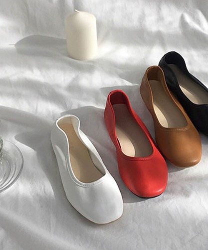 슬림 라운드 플랫슈즈 shoes (4color)