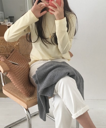 [소녀made]마카로니 탄탄 긴팔티셔츠 t (9color)