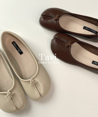 타비 레더 플랫슈즈 shoes (4color)
