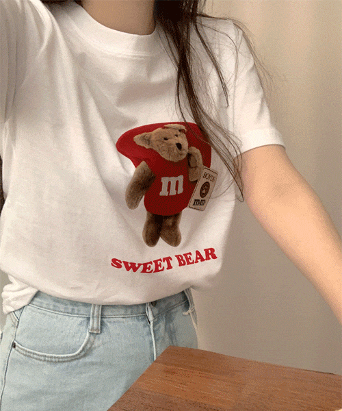 스위티 테디베어 티셔츠 (2color)