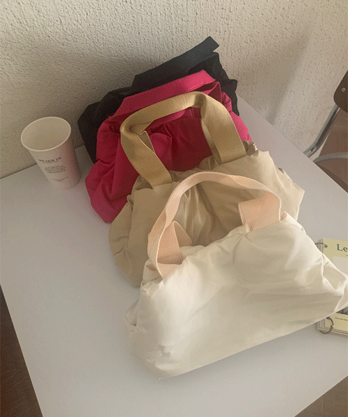 레트로 패딩 토트백 bag (4color)